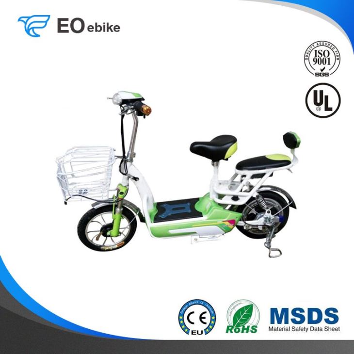 14'' 350W Brushless Motor Red Fruit Electric Pedal Scooter with CE