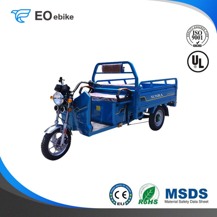 1500W DC Brushless Motor 60-72V ET01 Electric Cargo Tricycle for Sale