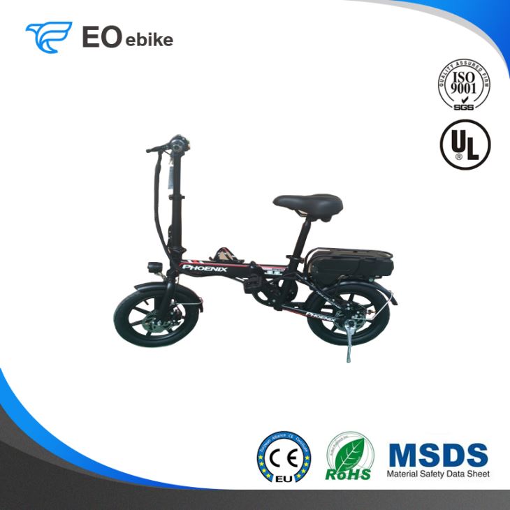 48V 240W 14'' Low Price Mini Little Flying Fish Electric Folding Bike