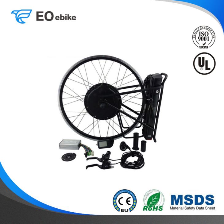 Aluminum Alloy Black Color Professional 750W Electric Bike Conversion Kit